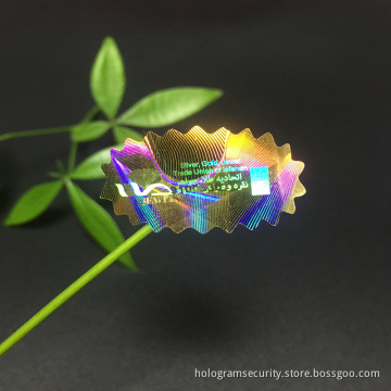 Printing PET 3D Hologram Label Sticker